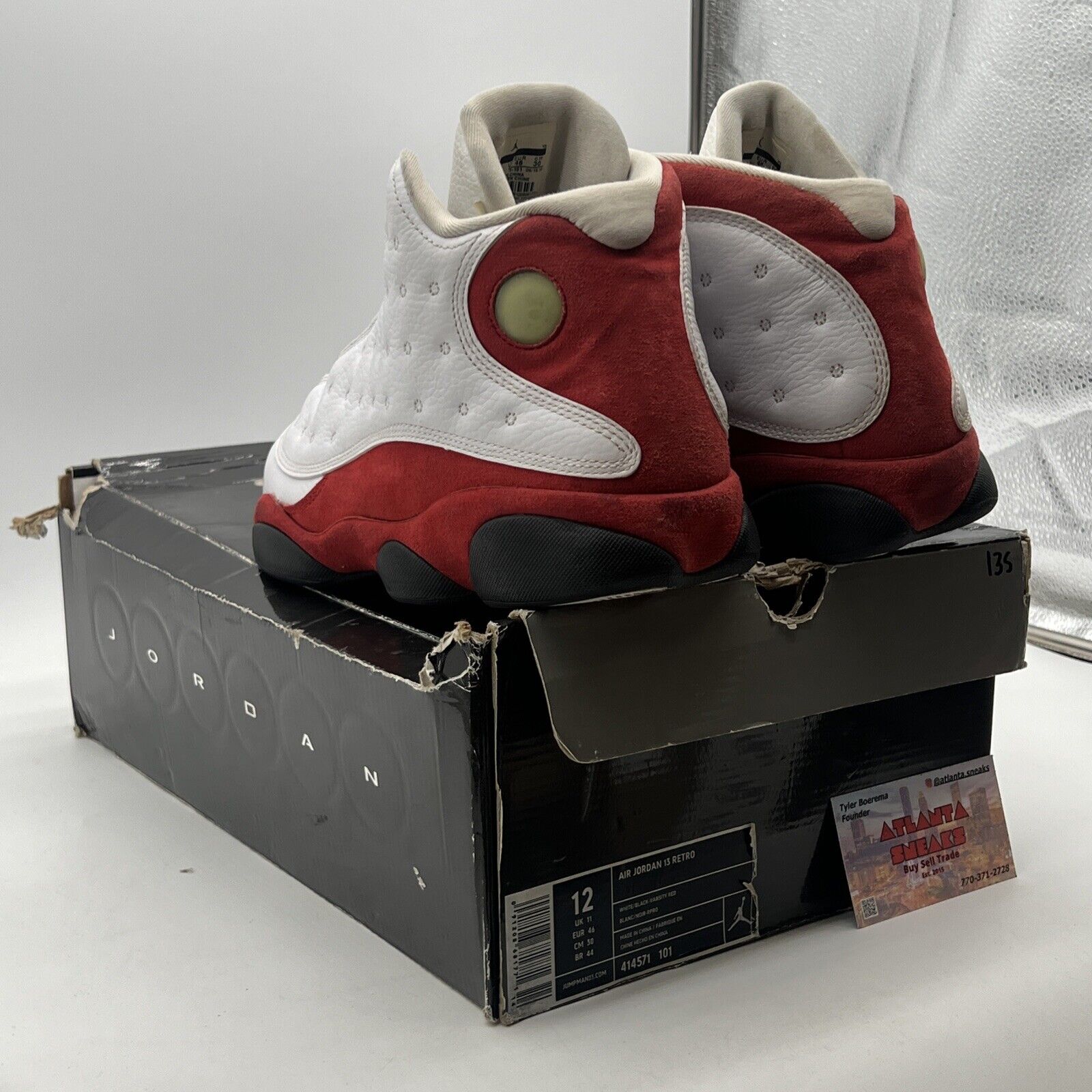 Size 12 - Air Jordan 13 Retro 2010 Cherry (414571-101)