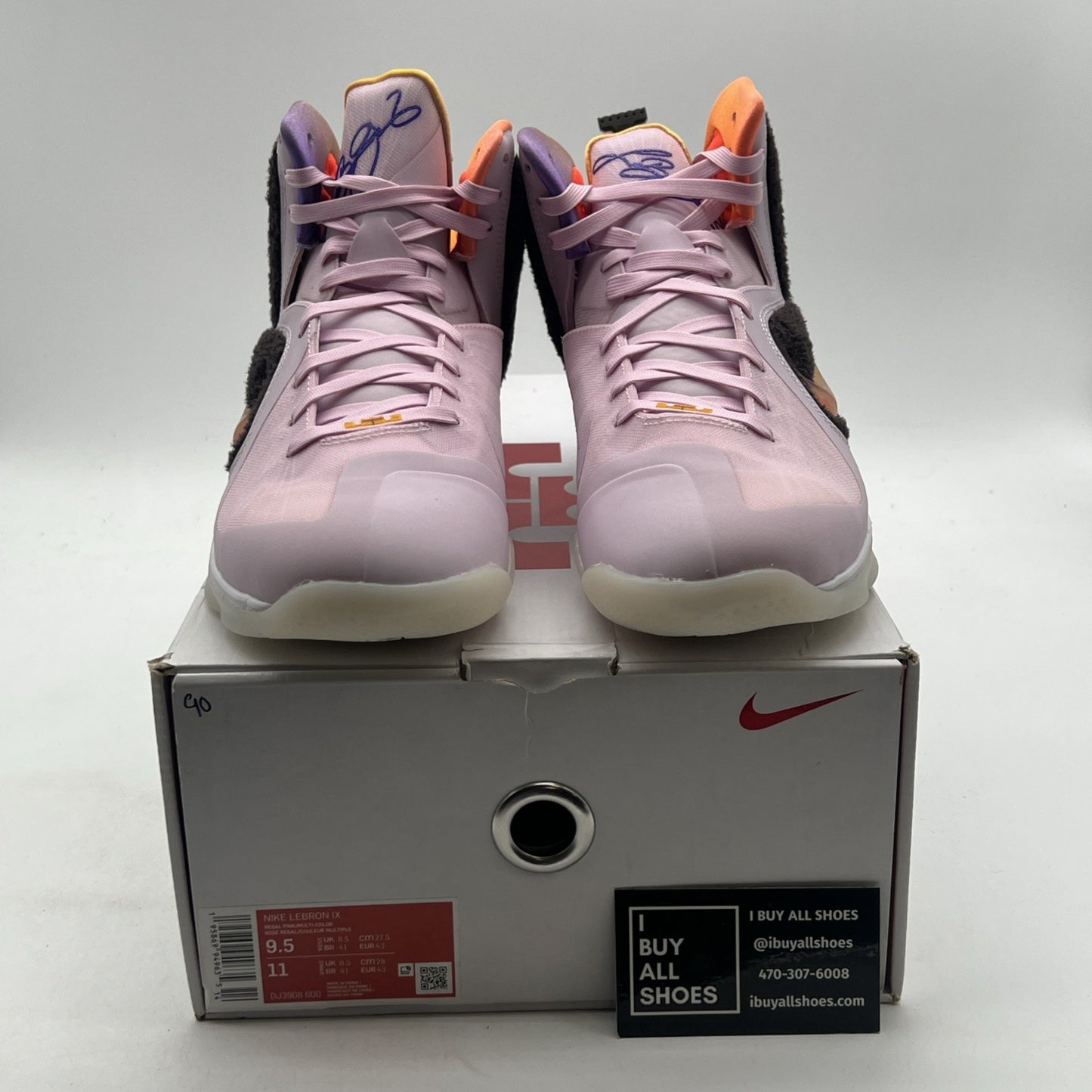 Size 9.5 - Nike LeBron 9 Regal Pink (DJ3908-600)