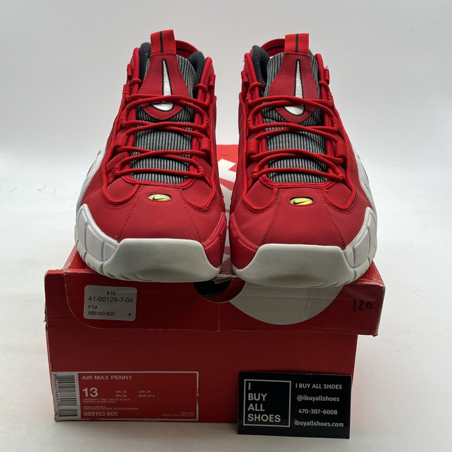 Size 13 - Nike Air Max Penny 1 University Red (685153-600)
