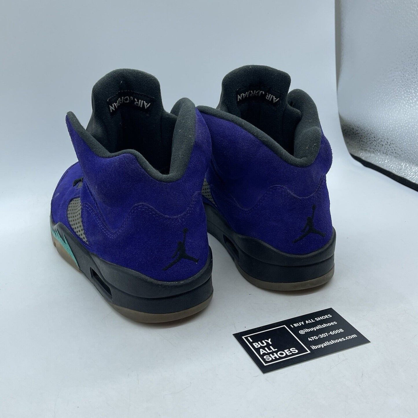Size 9.5 - Jordan 5 Retro Alternate Grape Purple Suede Black (136027-500)
