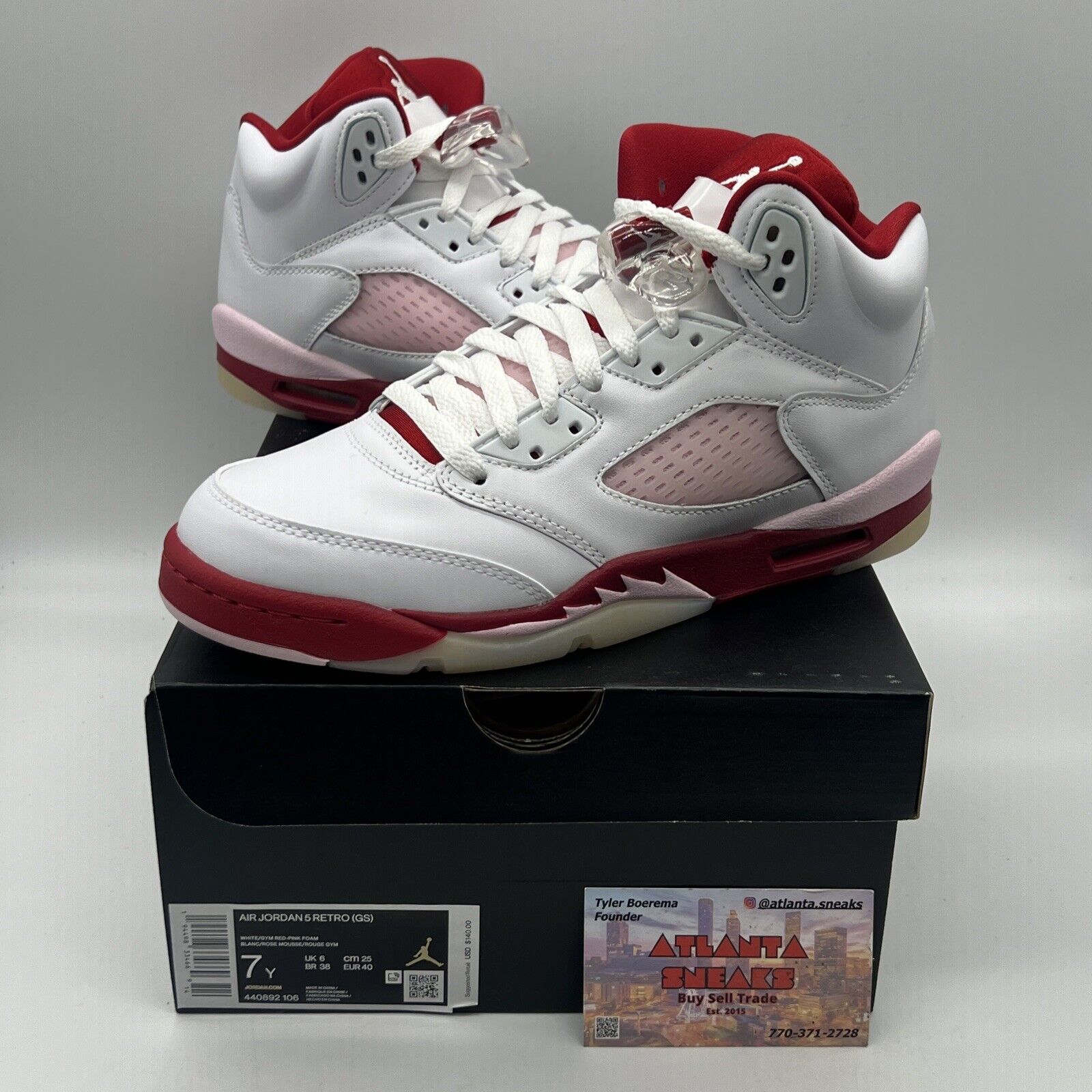 Authentic Nike Air Jordan 5 Retro (GS), 440892-106, Size 5, Brand New in Box DS