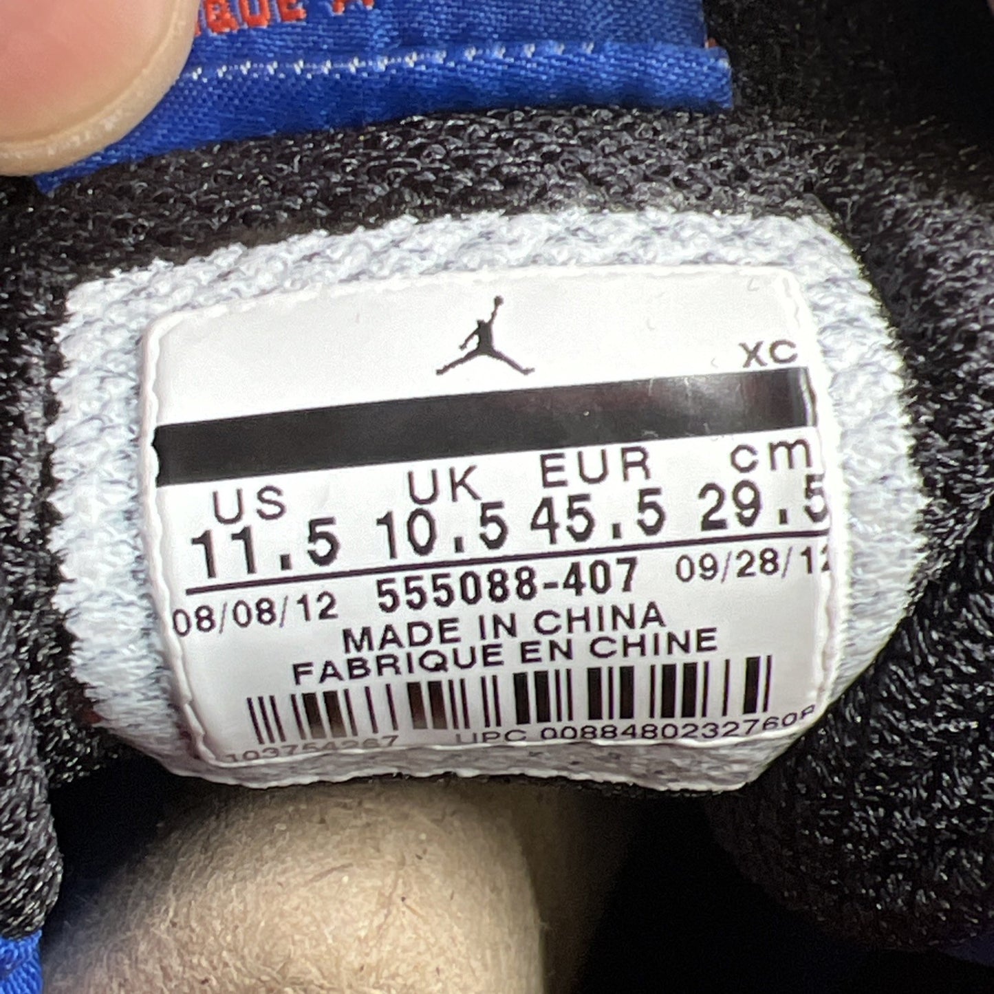 Size 11.5 - Air Jordan 1 Retro OG High Knicks (555088-407)