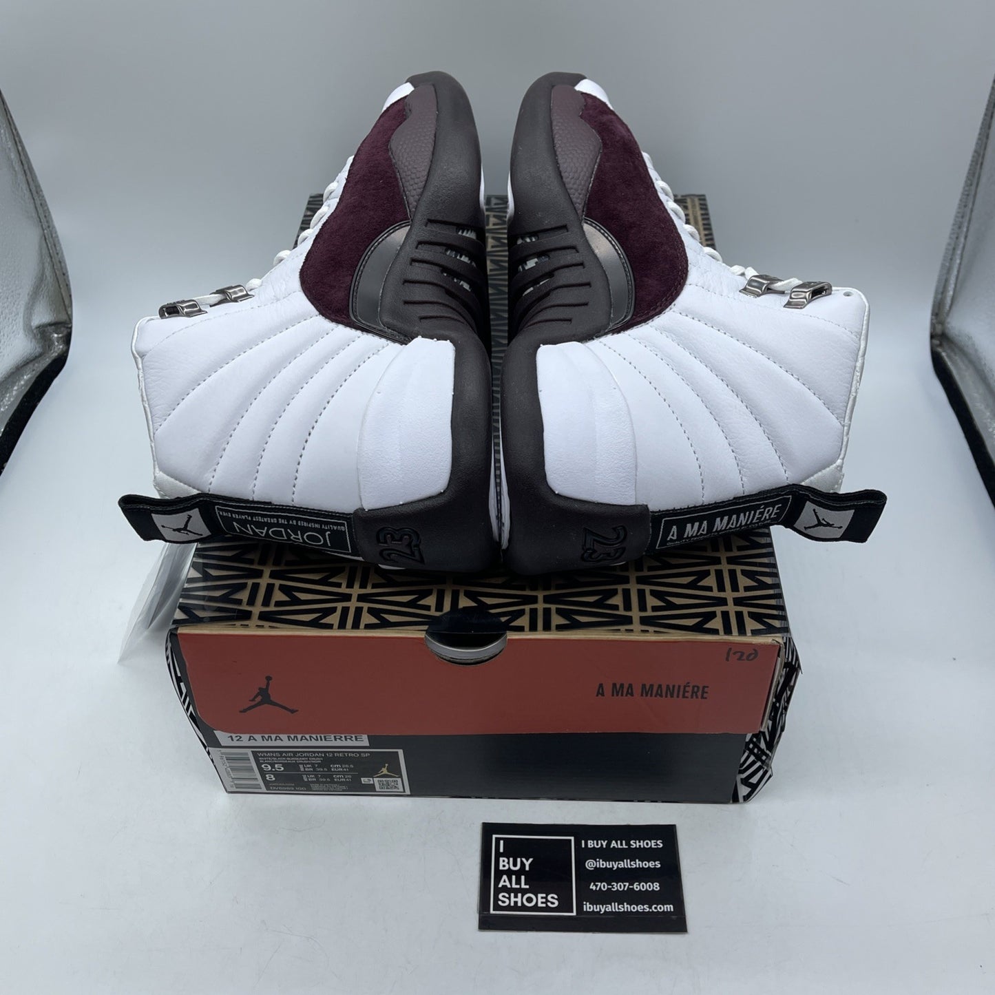 Size 9.5W - Jordan 12 Retro SP x A Ma Maniere Mid White Suede (DV6989-100)