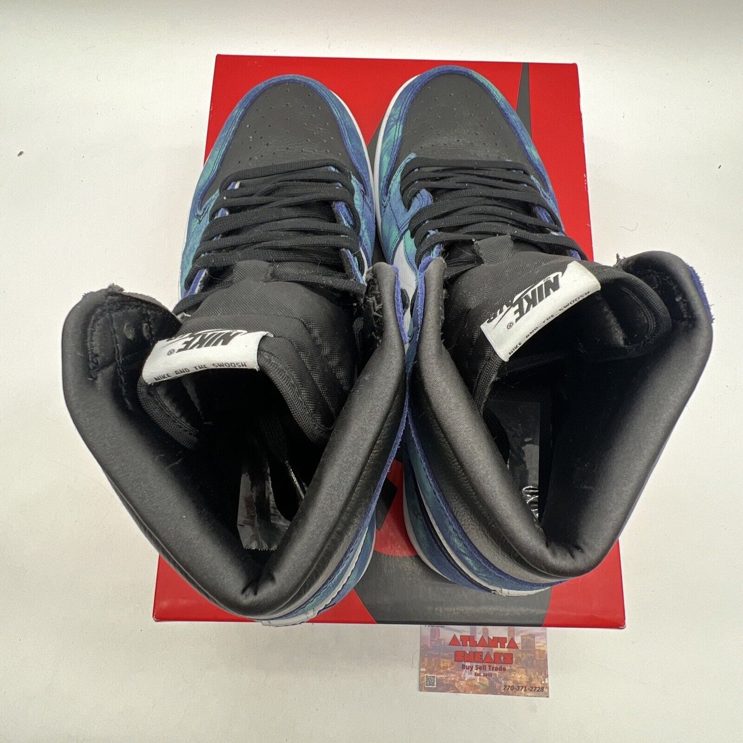 Size 11.5 - Air Jordan 1 Retro OG High Tie-Dye W Black White (CD0461-100)