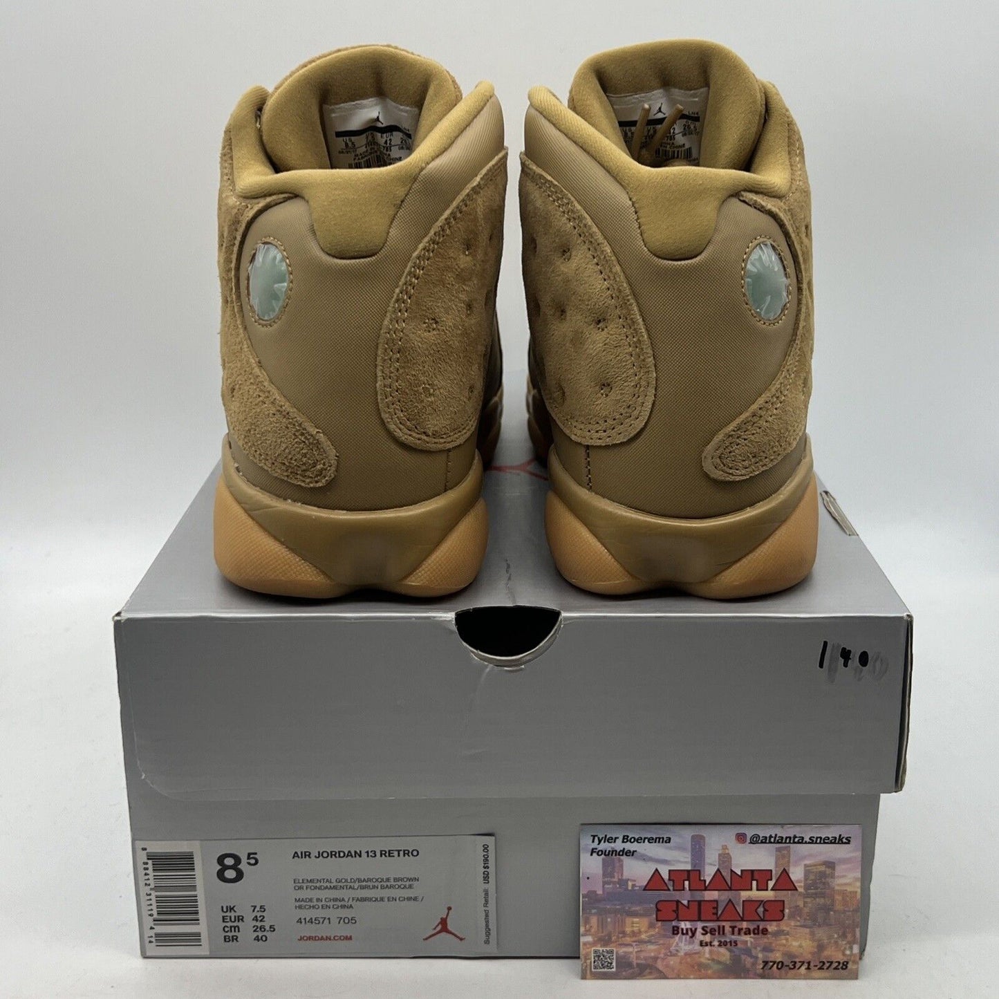 Size 8.5 - Air Jordan 13 Retro Wheat Suede Gum (414571-705)