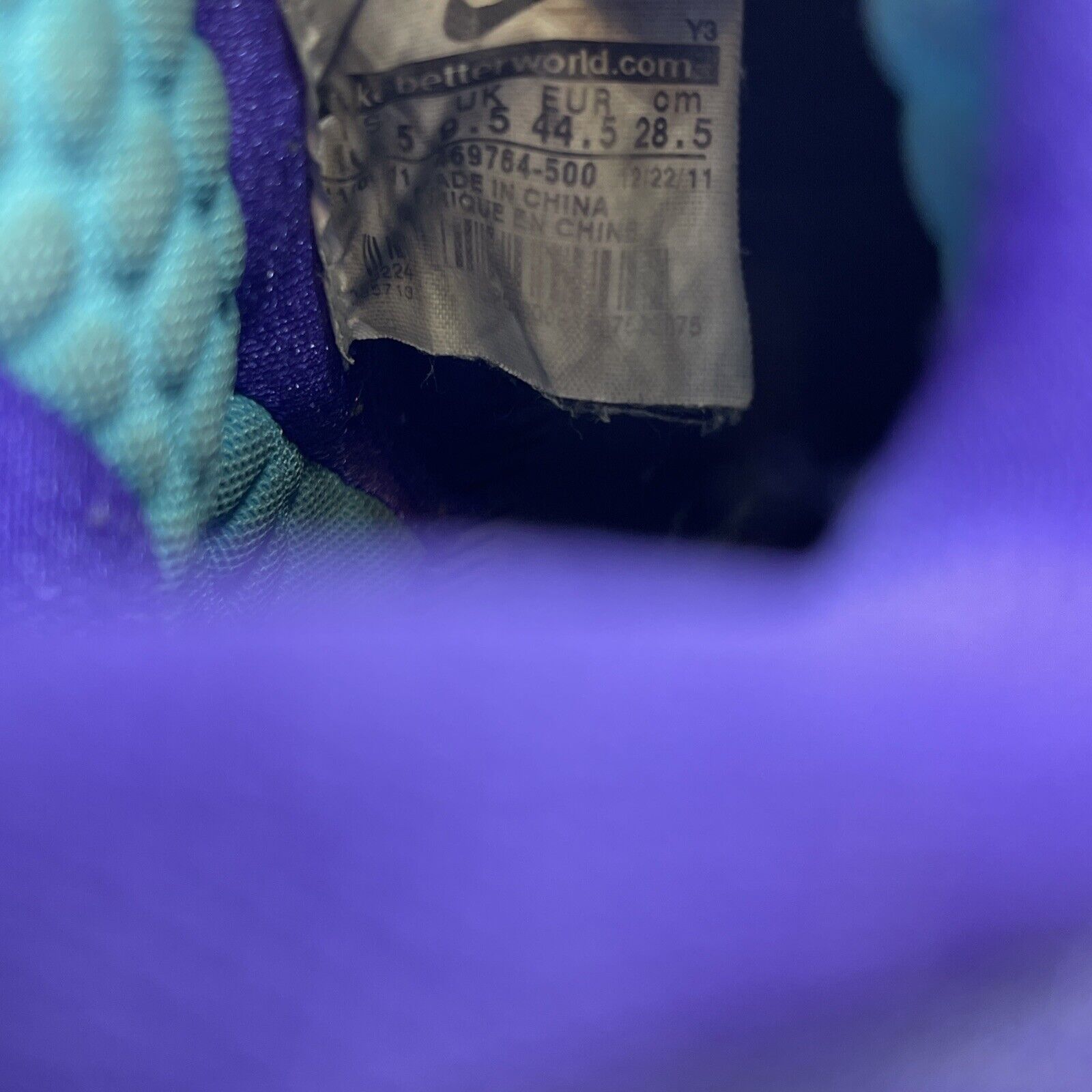 Size 10.5 - Nike LeBron 9 Summit Lake Hornets Purple Suede Leather (469764-500)