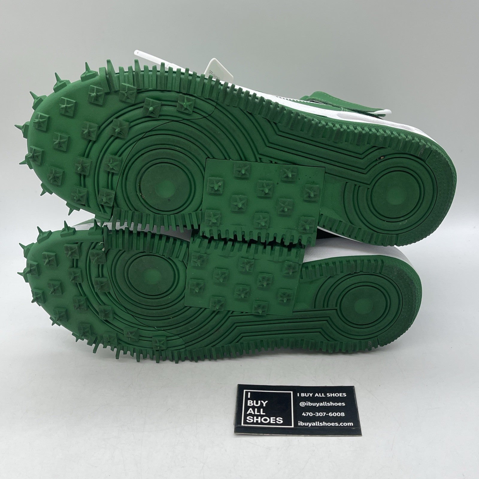 Size 11 - Nike Off-White x Air Force 1 SP Leather Mid Pine Green (DR0500-300)