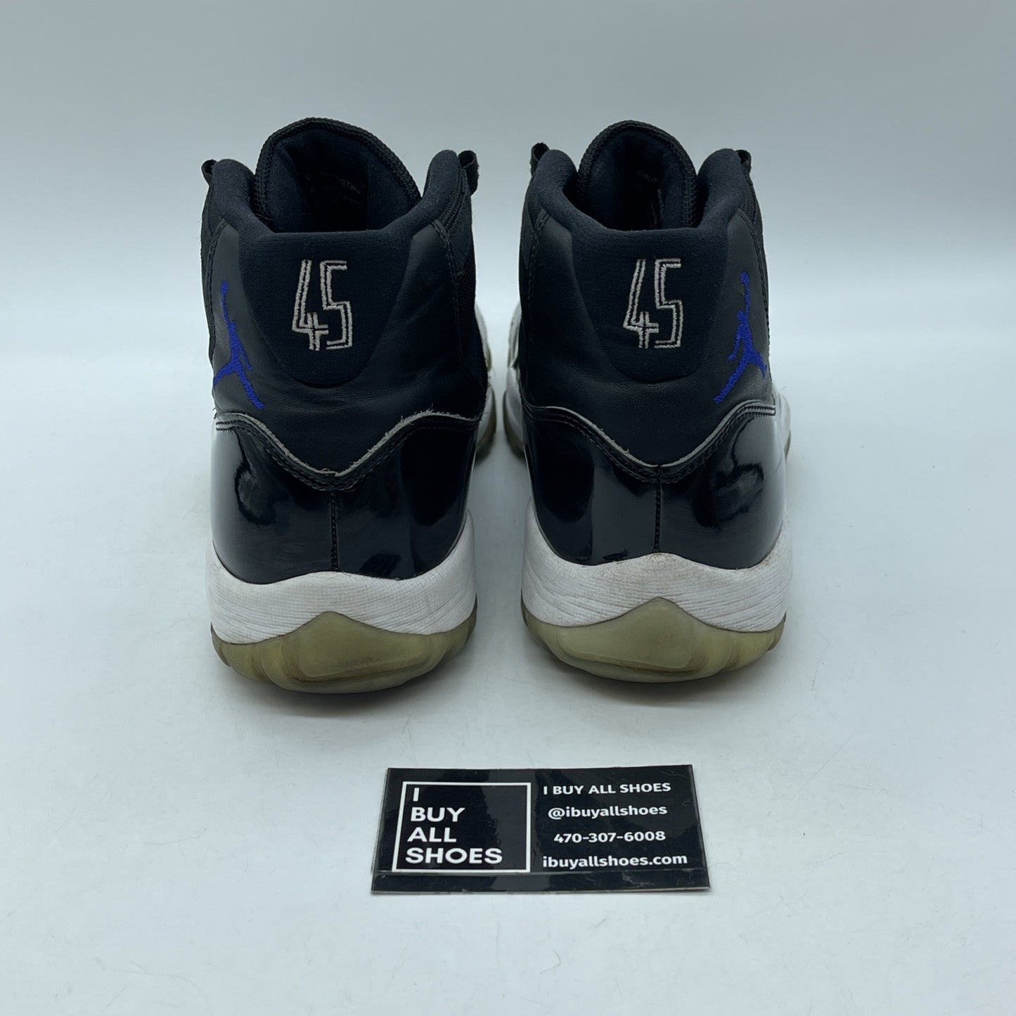 Size 10 - Jordan 11 Retro High Space Jam Black Leather Suede (378037-003)