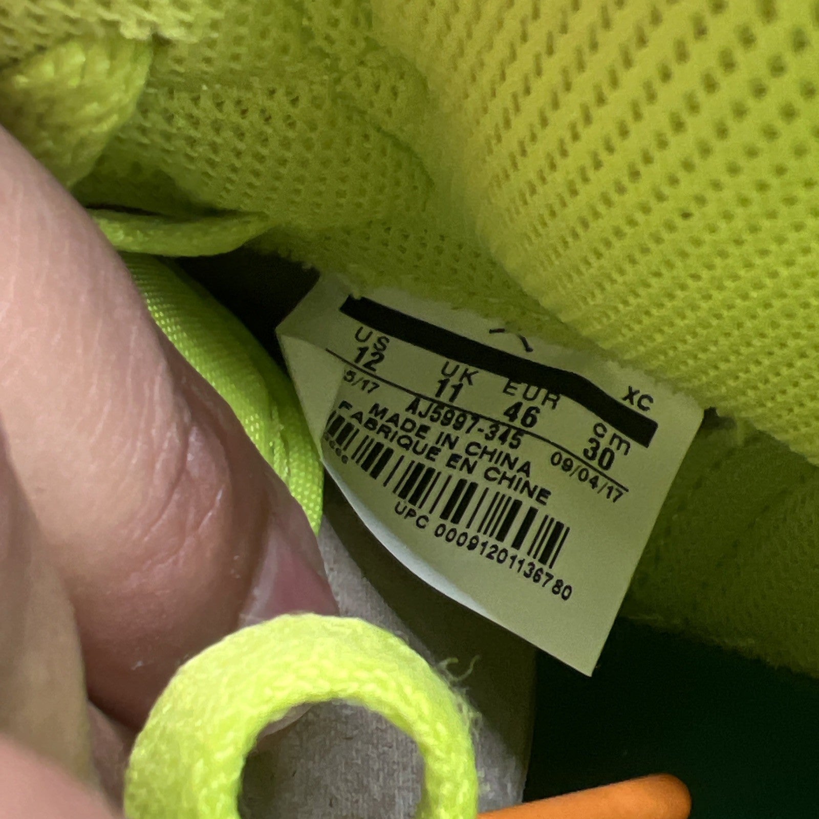 Size 12 - Air Jordan 1 Retro OG G8RD High Cyber (AJ5997-345)