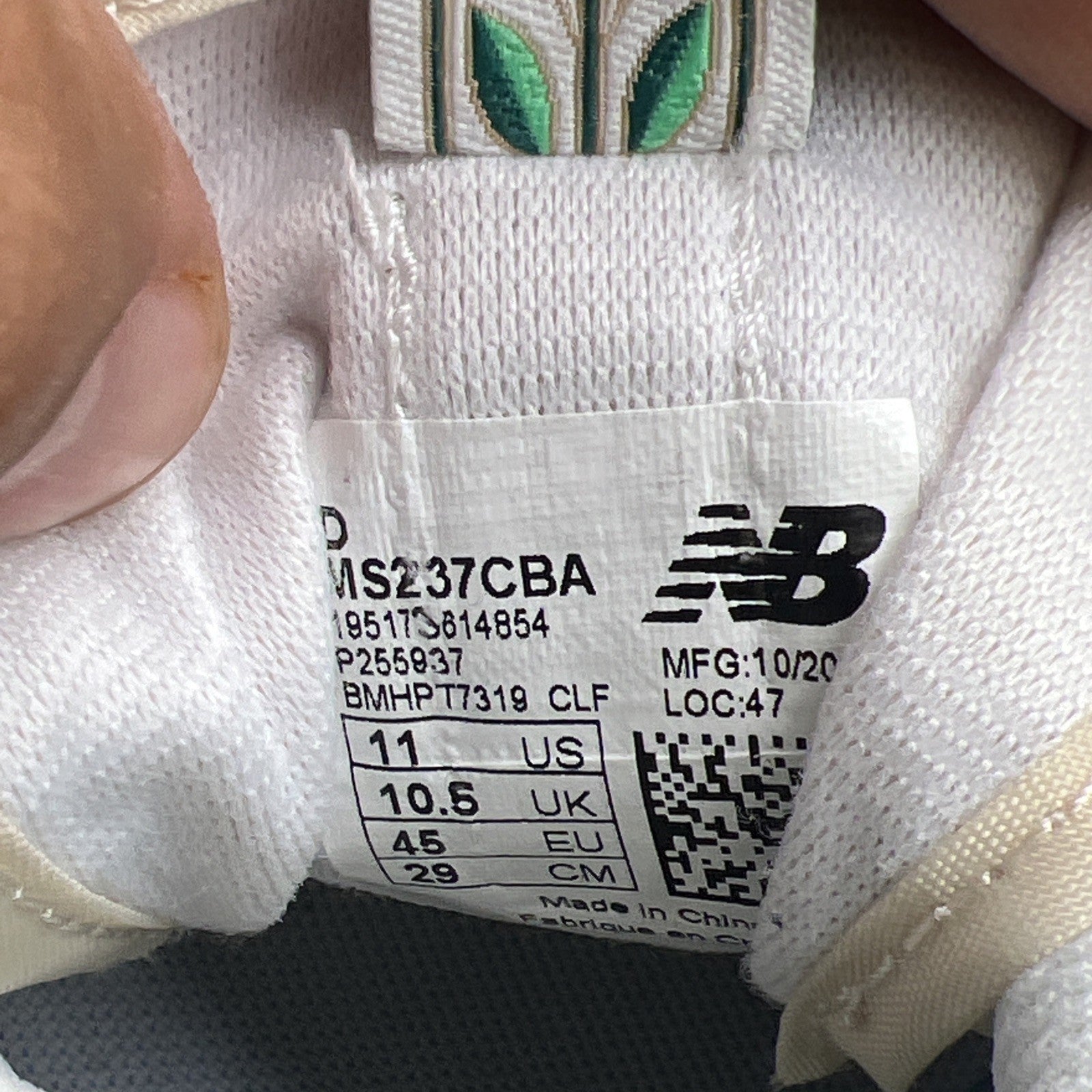 Size 11 - Casablanca x New Balance 237 Munsell White Green (MS237CBA)