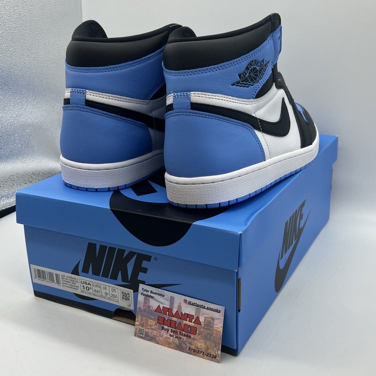 Size 10.5 - Jordan 1 Retro OG High UNC Toe Brand New Of All