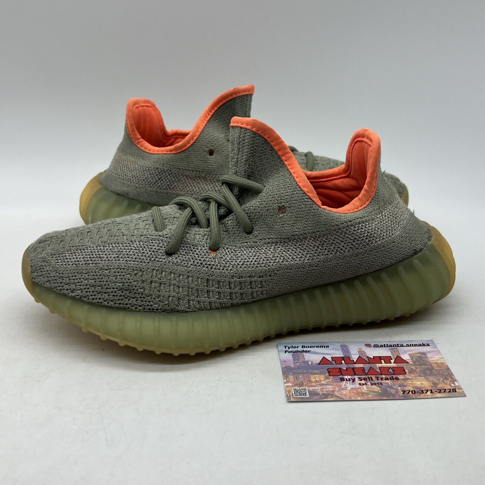 Size 4.5 - adidas Yeezy Boost 350 V2 Desert Sage Grey (FX9035)