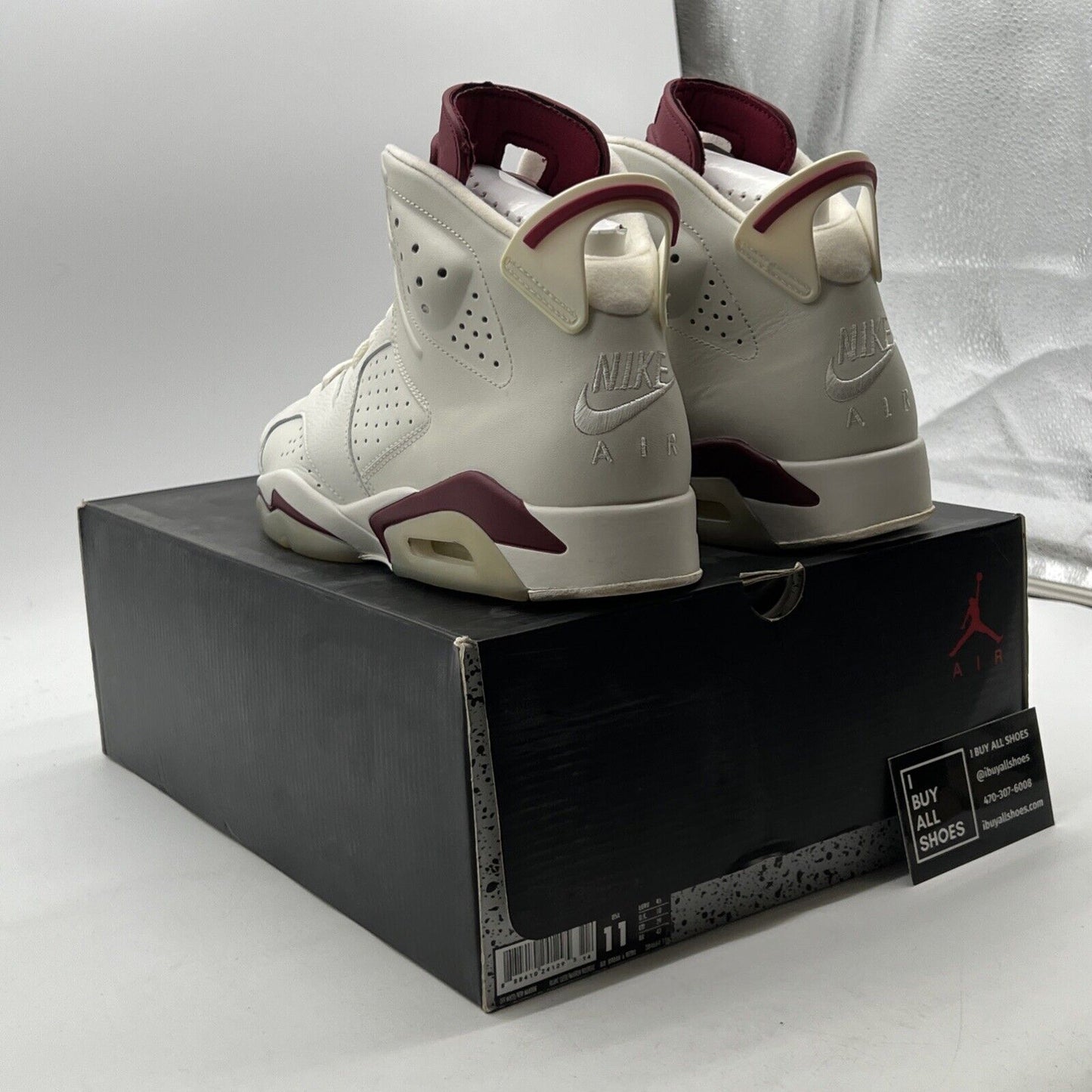 Size 11 - Air Jordan 6 Retro 2015 Maroon (384664-116)