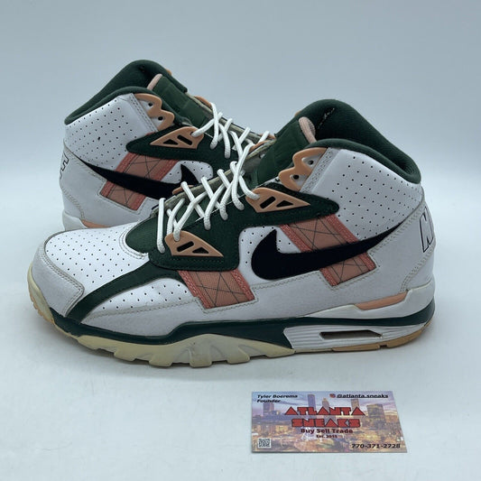 Size 9.5 - Nike Air Trainer SC High Pink Quartz Green White (CU6672-100)