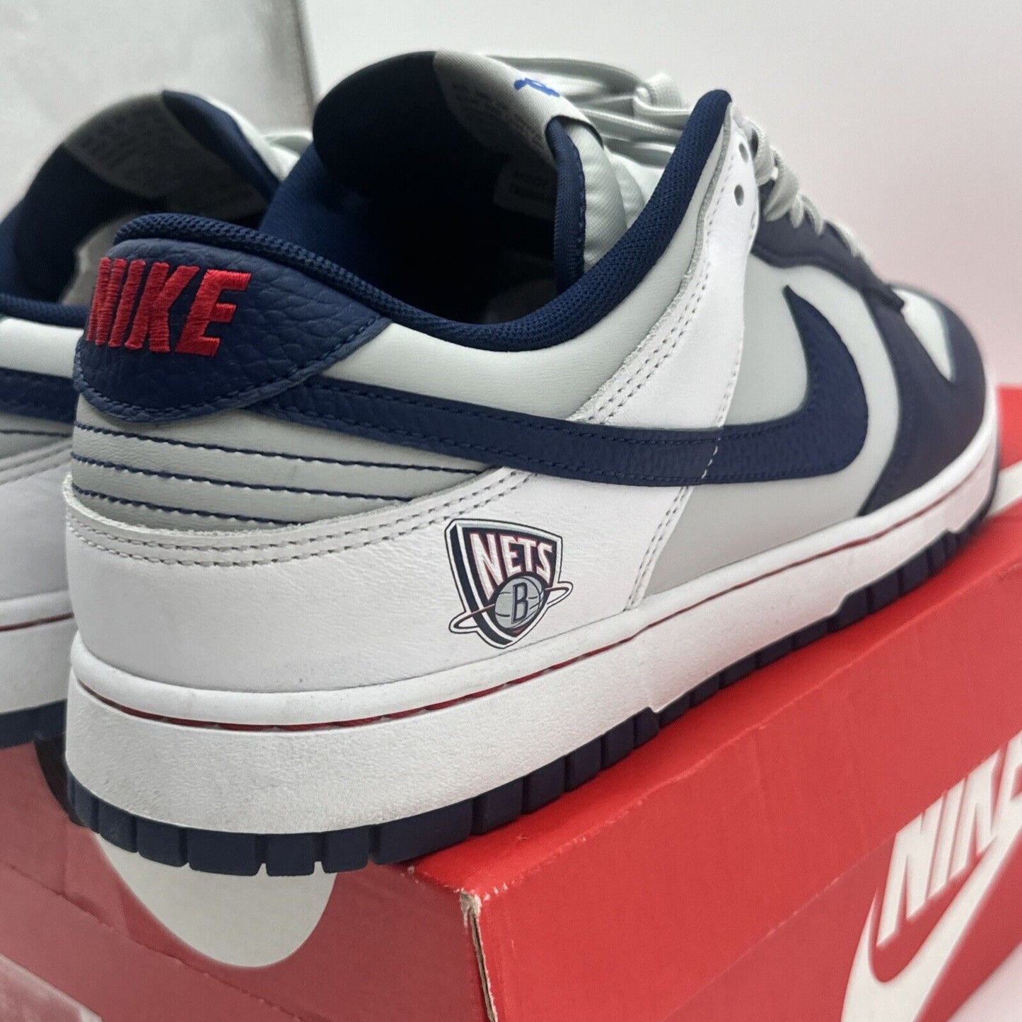 Size 13 - Nike Dunk Low EMB x NBA 75th Anniversary - Brooklyn Nets 2021 Navy Gre