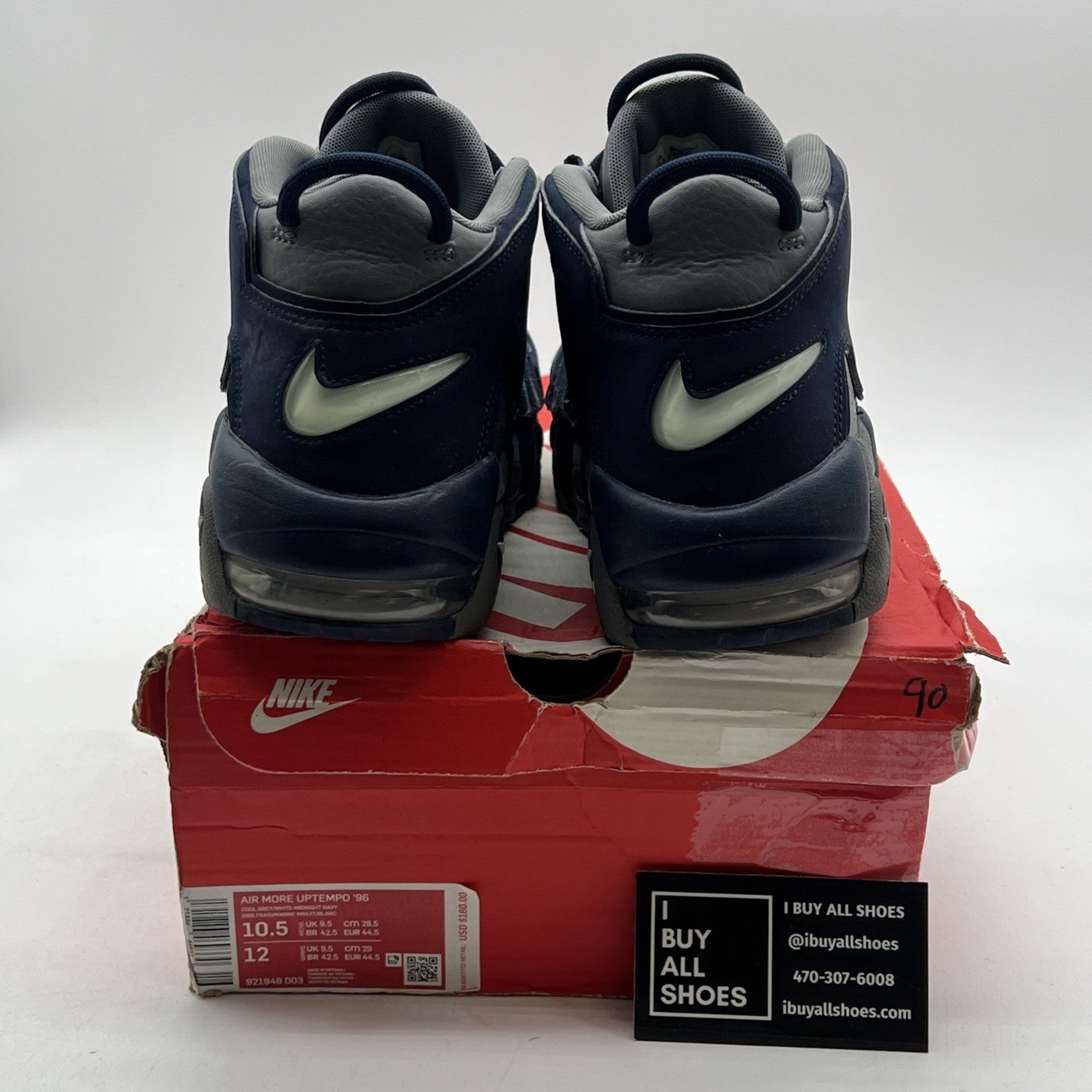Size 10.5 - Nike Air More Uptempo Georgetown (921948-003)