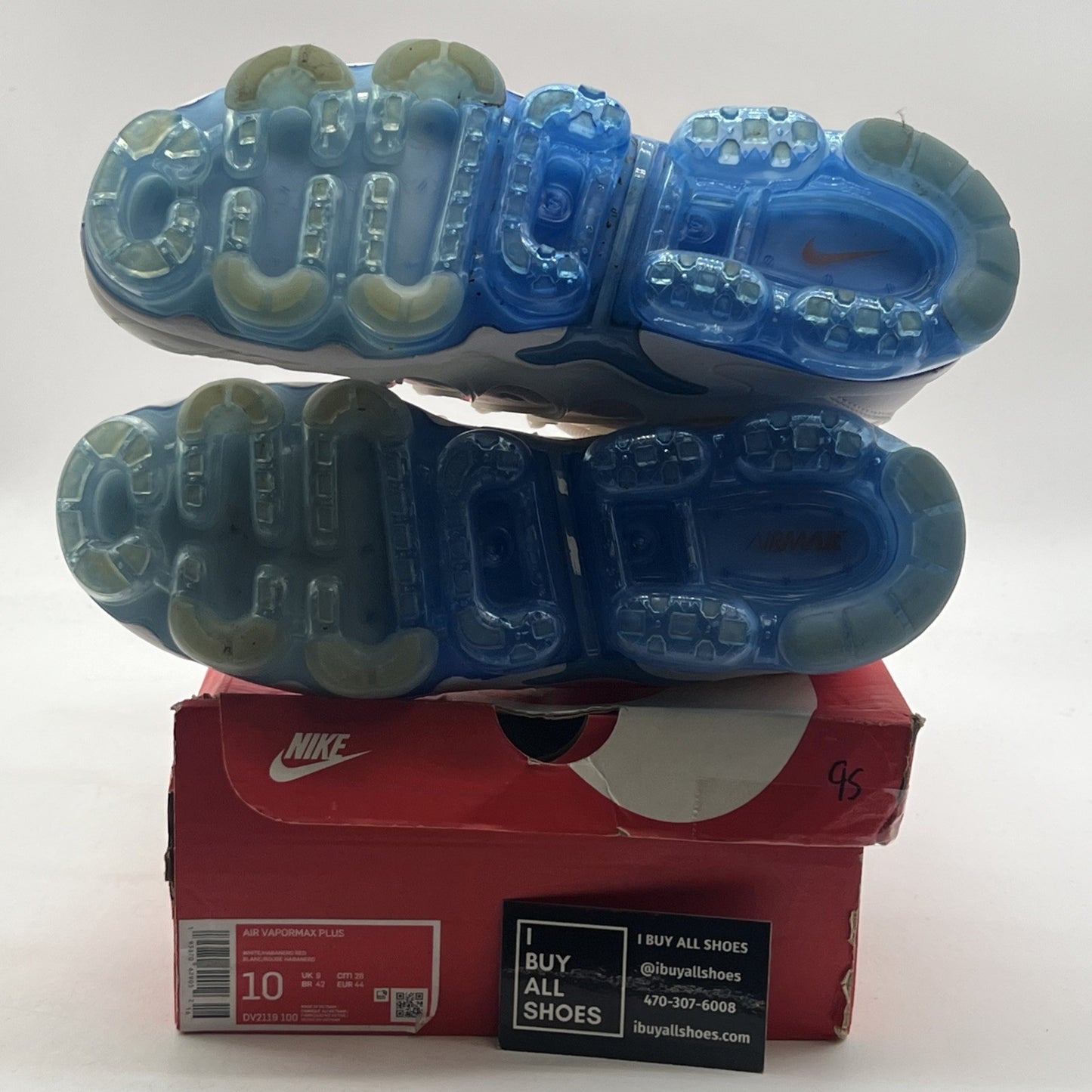 Size 10 - Nike Air VaporMax Plus White University Blue (DV2119-100)