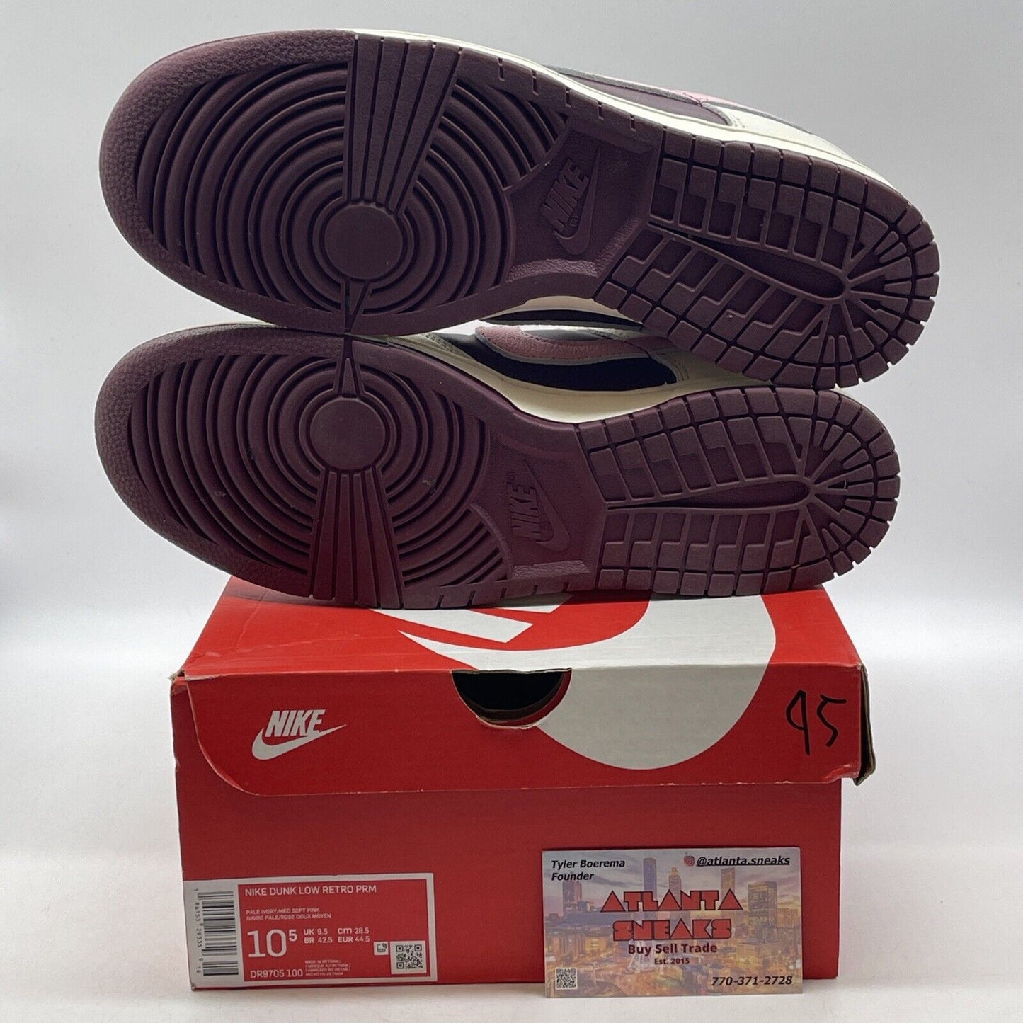 Size 10.5 - Nike Dunk Low Premium Valentine's Day Pink White (DR9705-100)