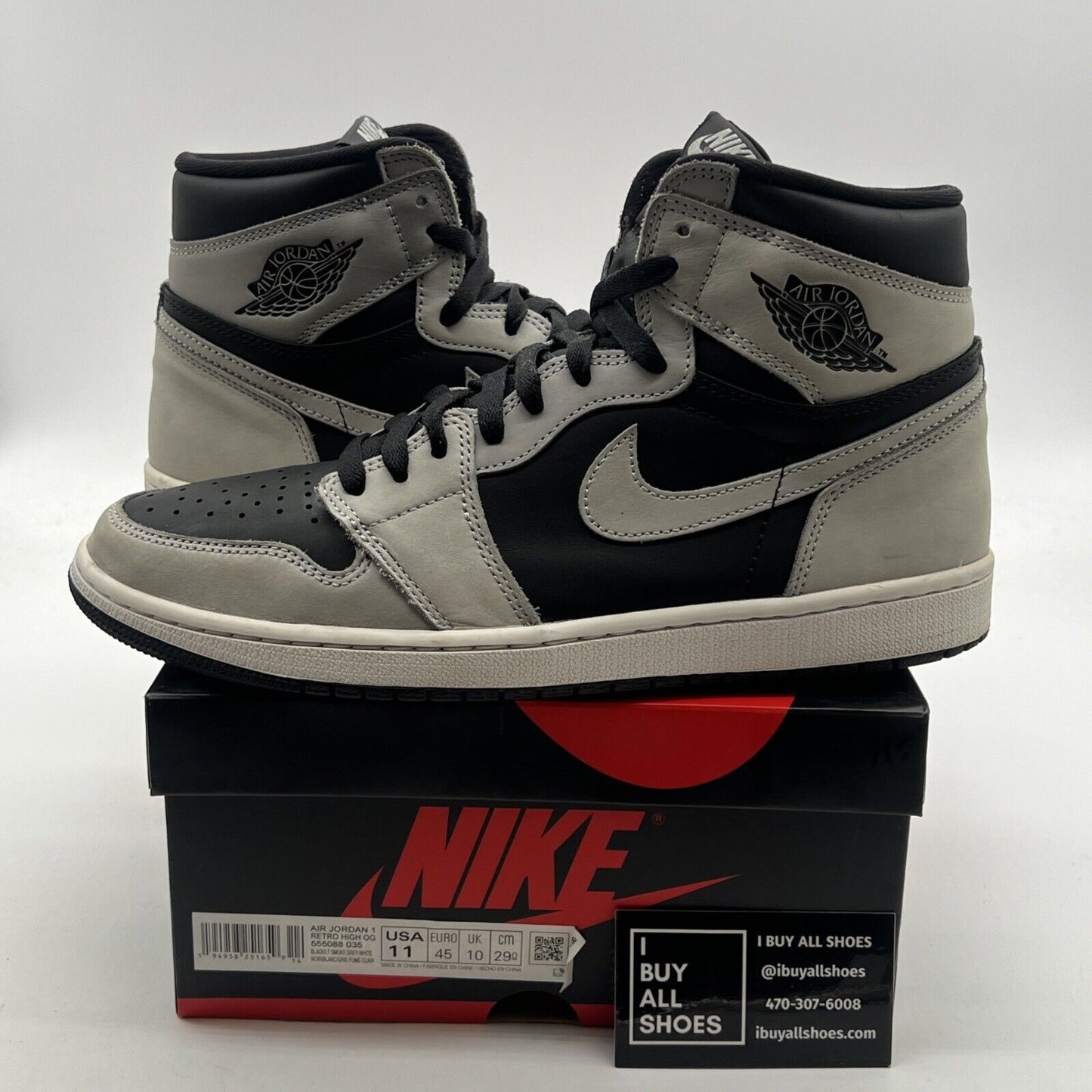 Size 11 - Air Jordan 1 Retro OG High Shadow 2.0 (555088-035)