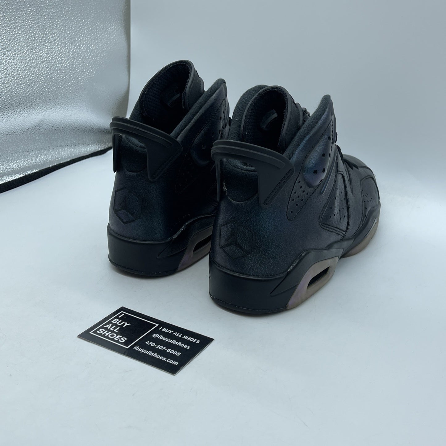Size 9 - Air Jordan 6 Retro All Star - Chameleon Black Blue Leather (907961-015)