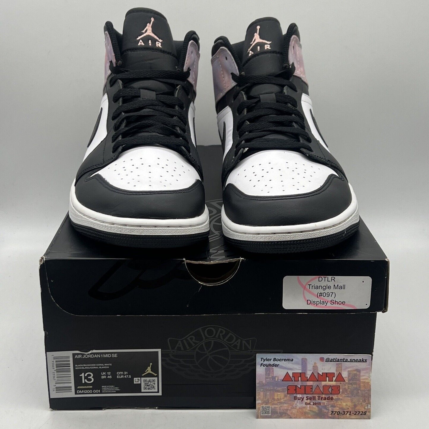 Size 13 - Air Jordan 1 SE Zen Master White Black Purple Leather (DM1200-001)