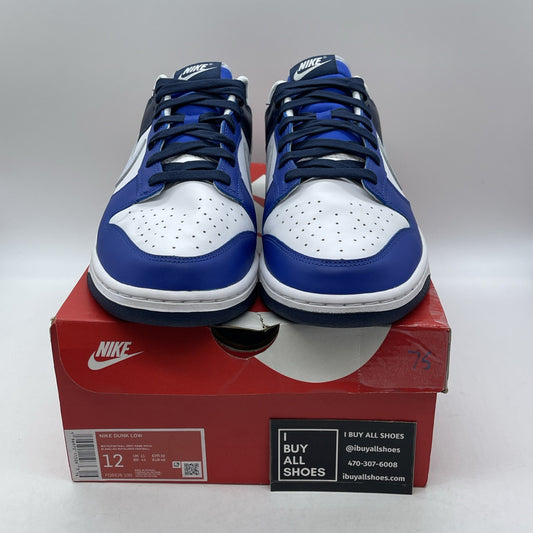 Size 12 - Nike Dunk Low Game Royal Navy Blue White Leather (FQ8826-100)