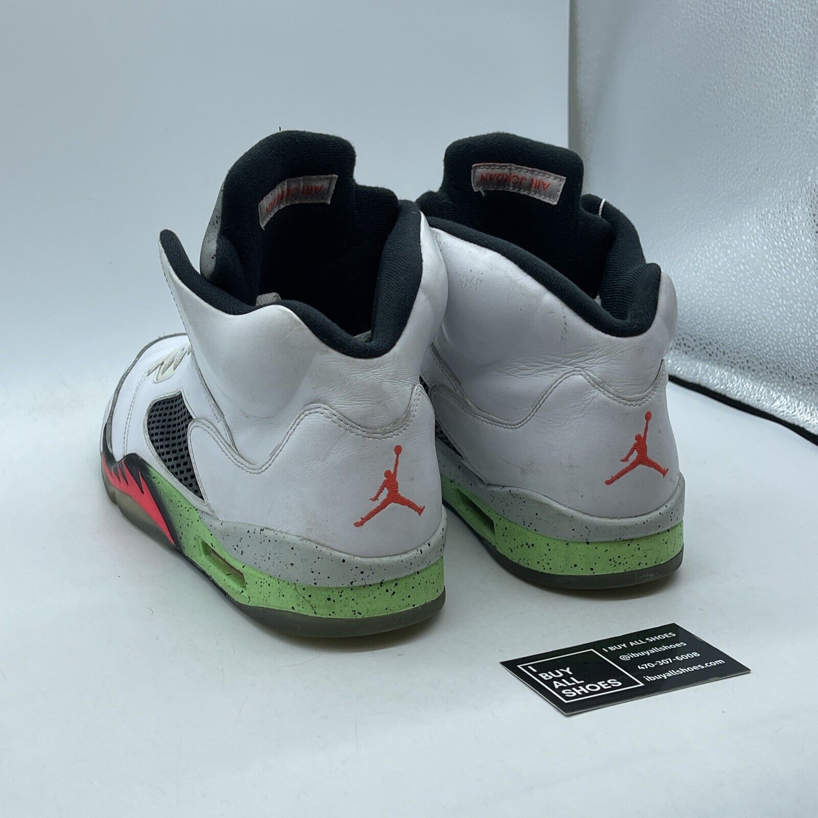 Size 13 - Air Jordan 5 Retro Pro Stars White Black Suede Leather (136027-115)