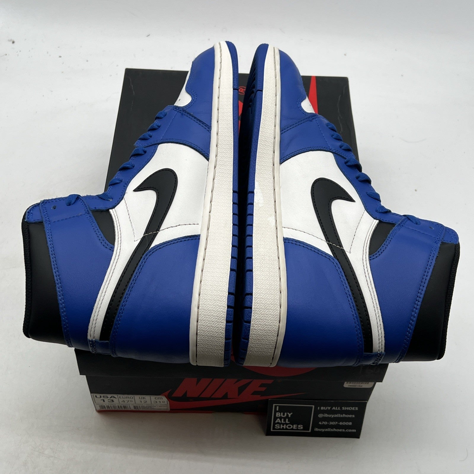 Size 13 - Air Jordan 1 Retro High OG Game Royal 2018 (555088-403)