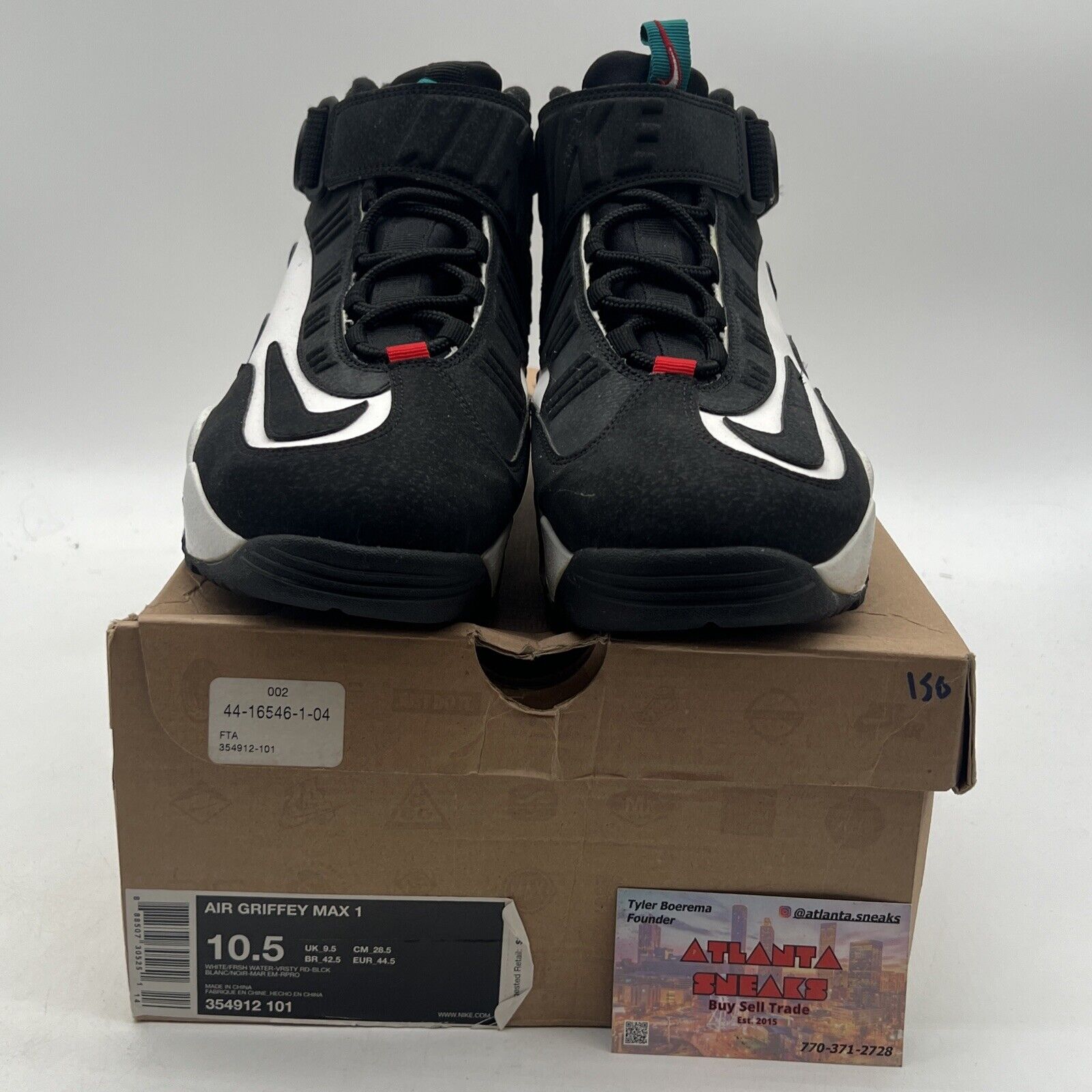 Size 10.5 - Nike Air Griffey Max 1 Freshwater (354912-101)