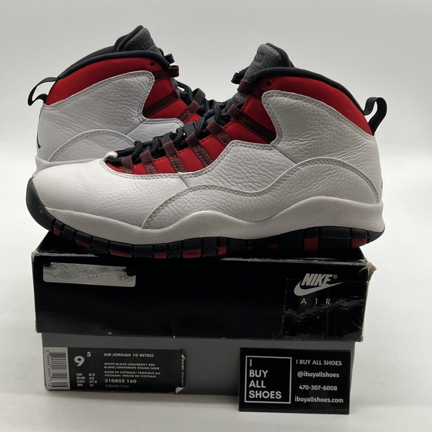 Size 9.5 - Air Jordan 10 Westbrook Class of 2006 (310805-160)