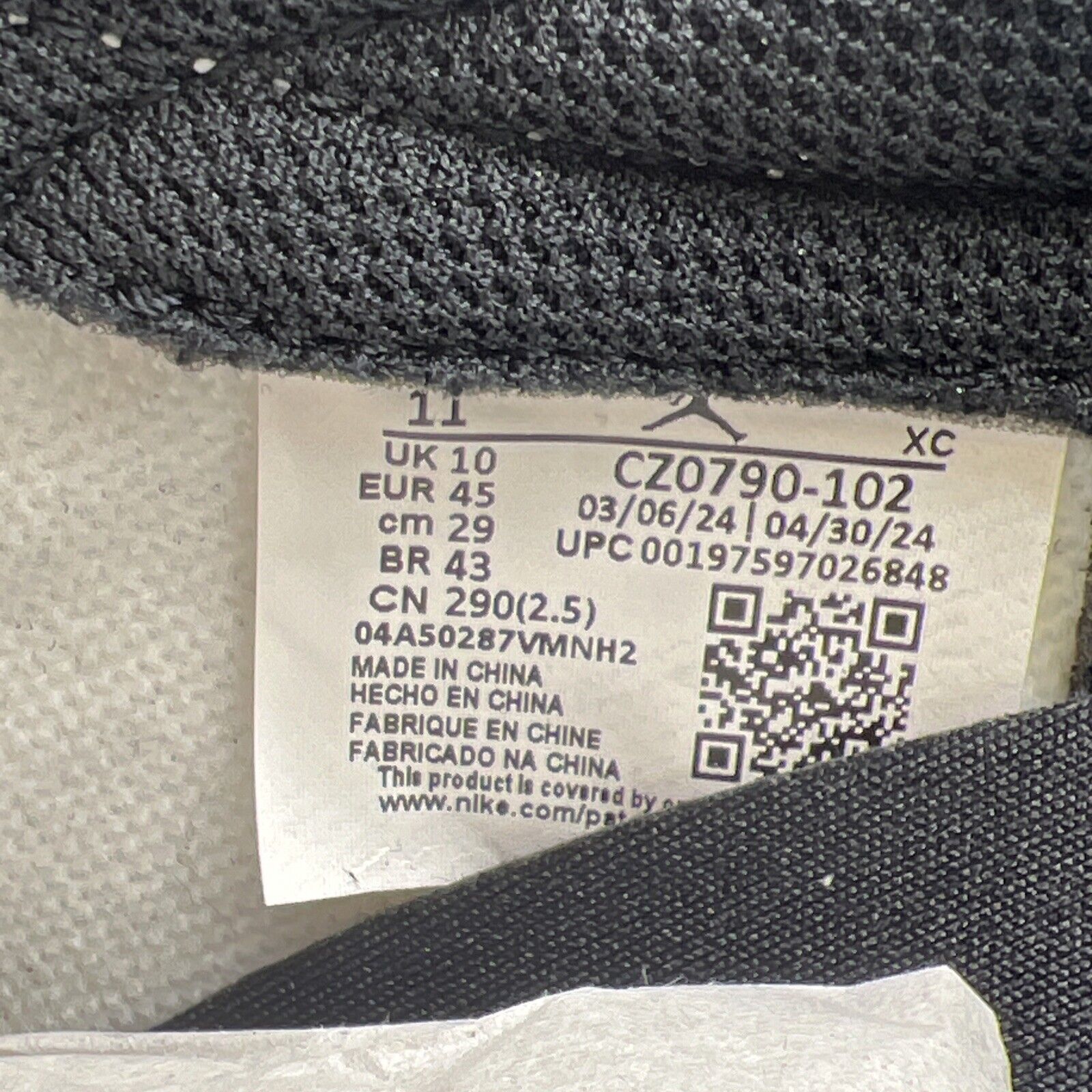 Size 11 - Air Jordan 1 Retro OG Low Mocha Black White Leather (CZ0790-102)