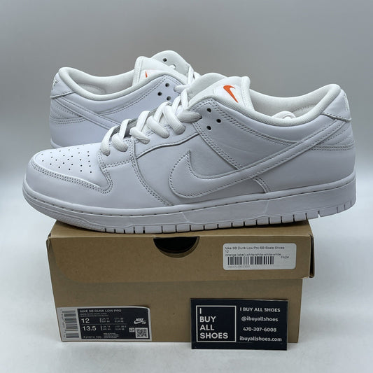 Size 12 - Nike SB Dunk Low Pro Triple White (FJ1674-100)