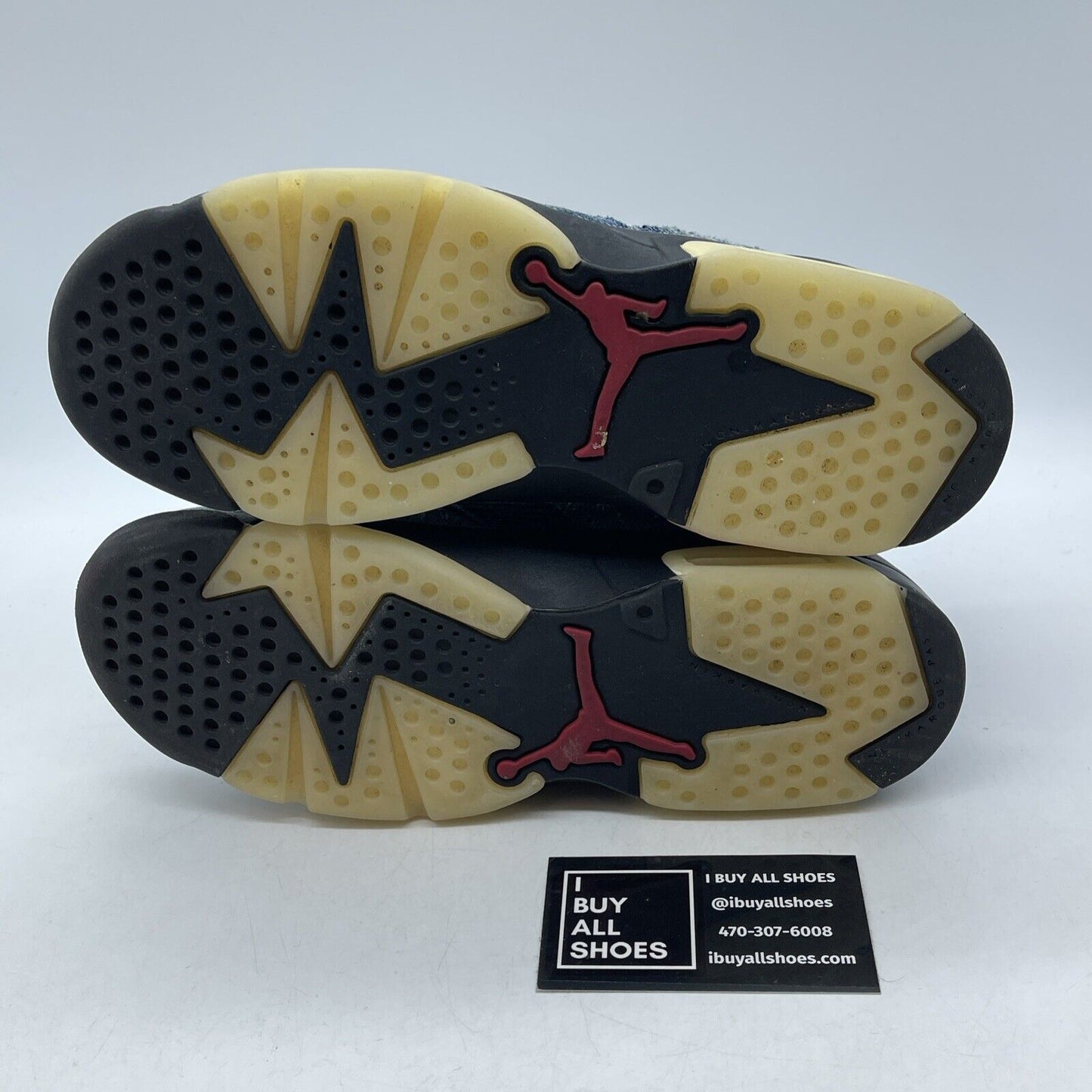 Size 6Y - Air Jordan 6 Retro Washed Denim Blue Black Suede Leather (CV5489-401)