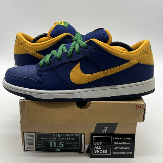 Size 11.5 - Nike Dunk Pro SB Low Royal Blue Midas Gold (304292-473)