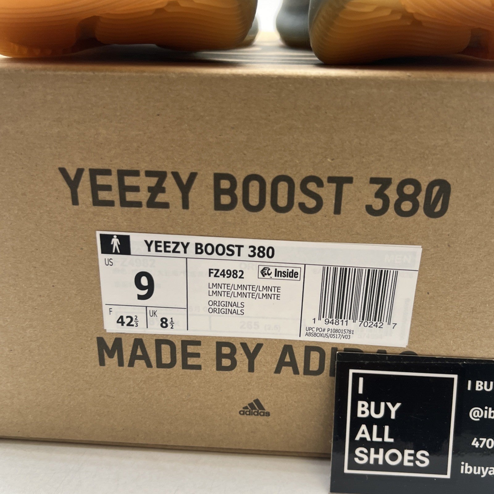 Size 9 - Adidas Yeezy Boost 380 Lmnte (FZ4982)