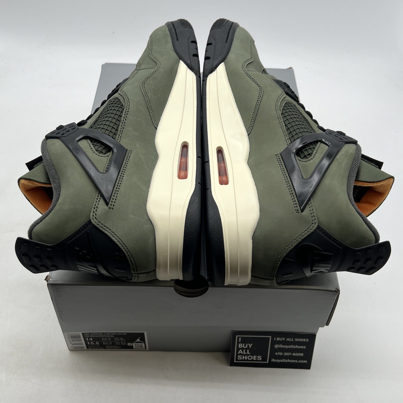 Size 14 - Undefeated x Air Jordan 4 Retro 2025 Green (IB1519-200)