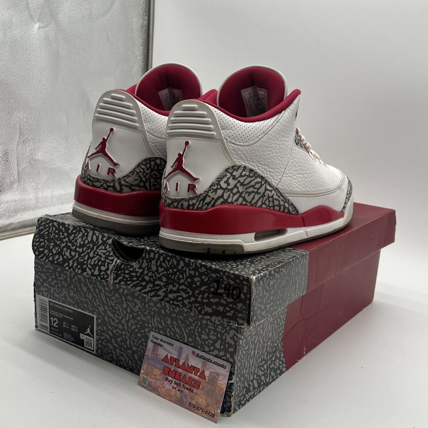 Size 12 - Jordan 3 Retro Mid Cardinal Red White Grey Yellow (CT8532-126)
