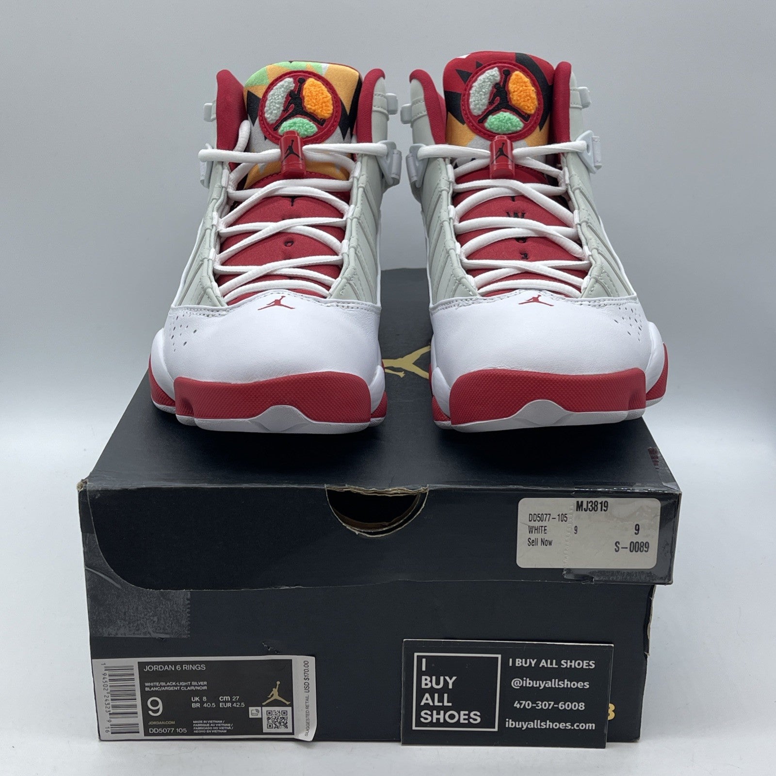 Size 9 - Jordan 6 Rings Hare White Suede Leather (DD5077-105)