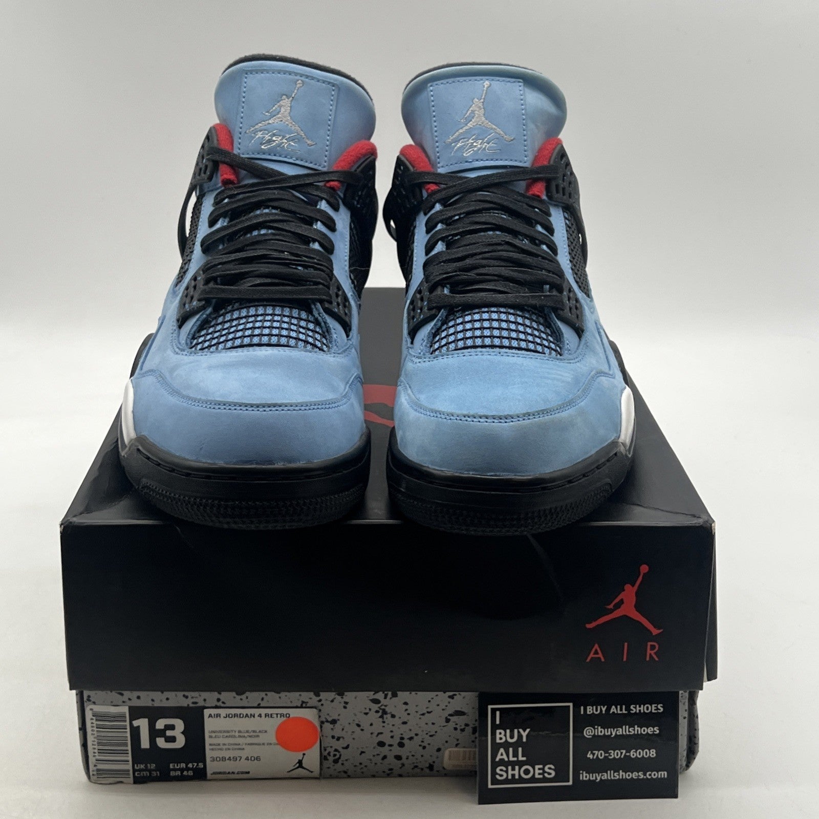 Size 13 - Air Jordan 4 Retro x Travis Scott Mid Cactus Jack (308497-406)