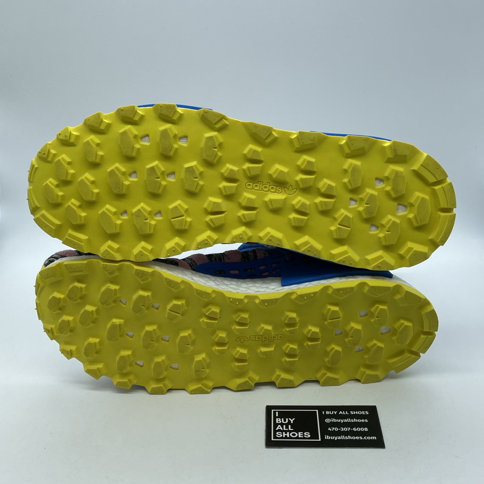 Size 14 - adidas Pharrell x NMD Human Race Trail Solar Pack Suede (BB9531)