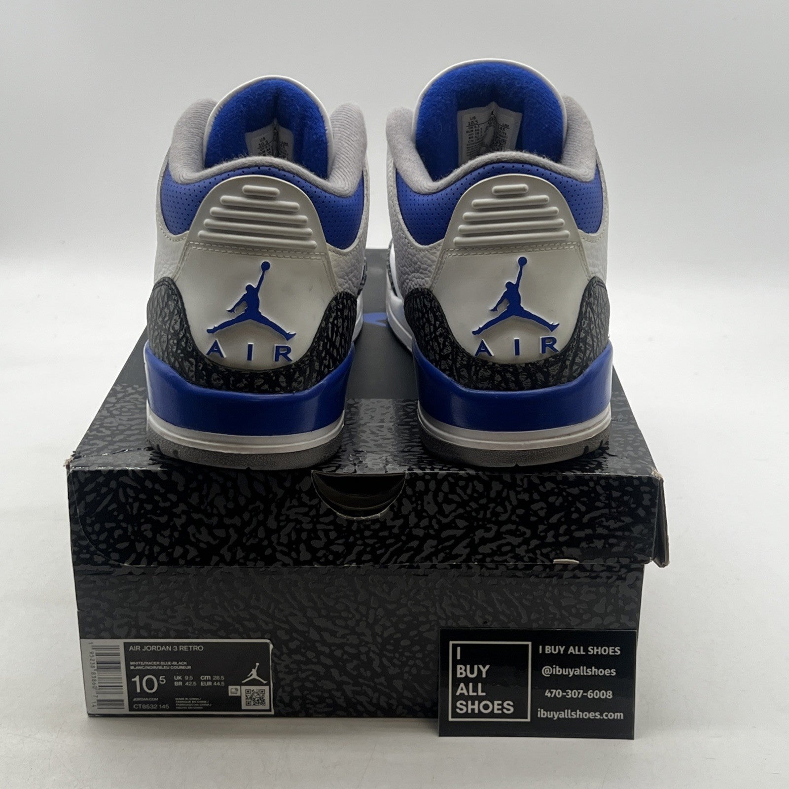 Size 10.5 - Air Jordan 3 Retro Mid Racer Blue (CT8532-145)