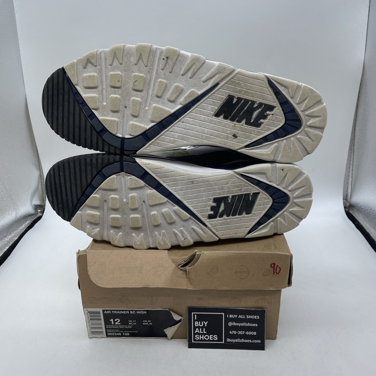 Size 12 - Nike Air Trainer Sc High White (302346-108)