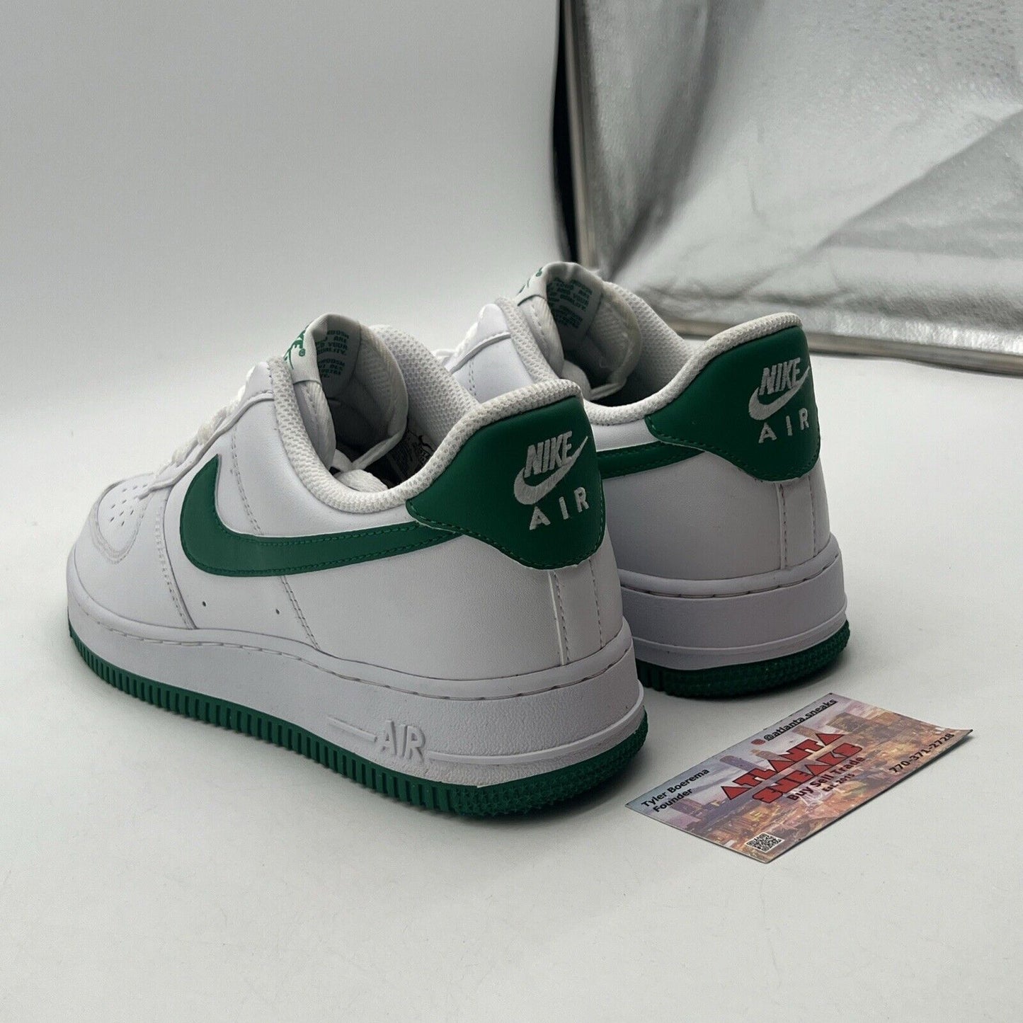 Size 8.5 - Nike Air Force 1 '07 White Malachite Leather Green (FJ4146-102)