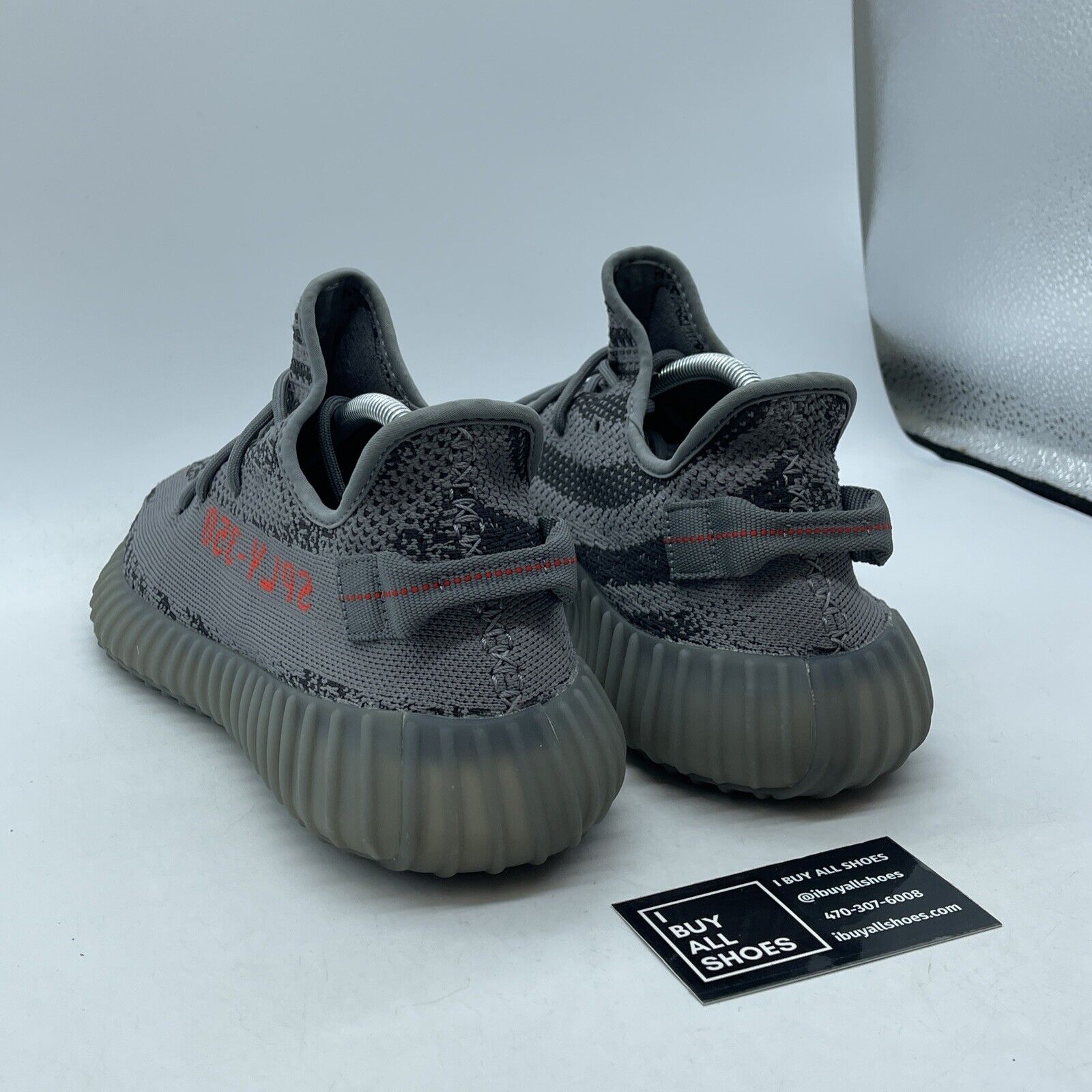 Size 10.5 - adidas Yeezy Boost 350 V2 Low Beluga 2.0 Grey Red Suede (AH2203)