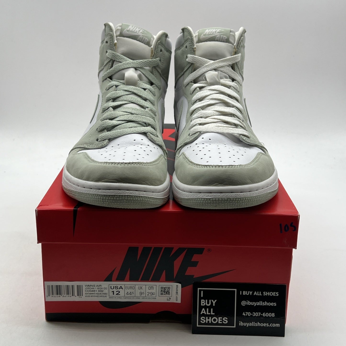 Size 12 - Air Jordan 1 Retro OG High Seafoam W (CD0461-002)