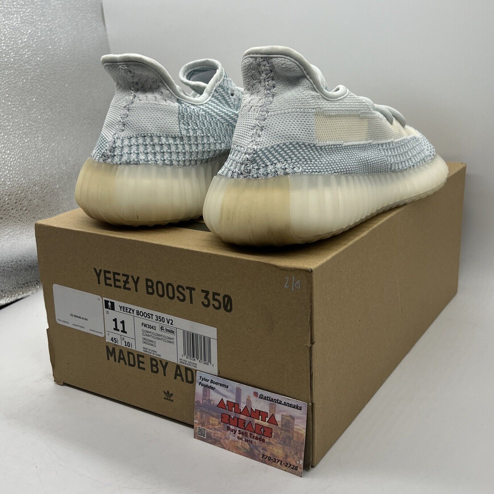 Size 11 - adidas Yeezy Boost 350 V2 Cloud White Non-Reflective (FW3043)