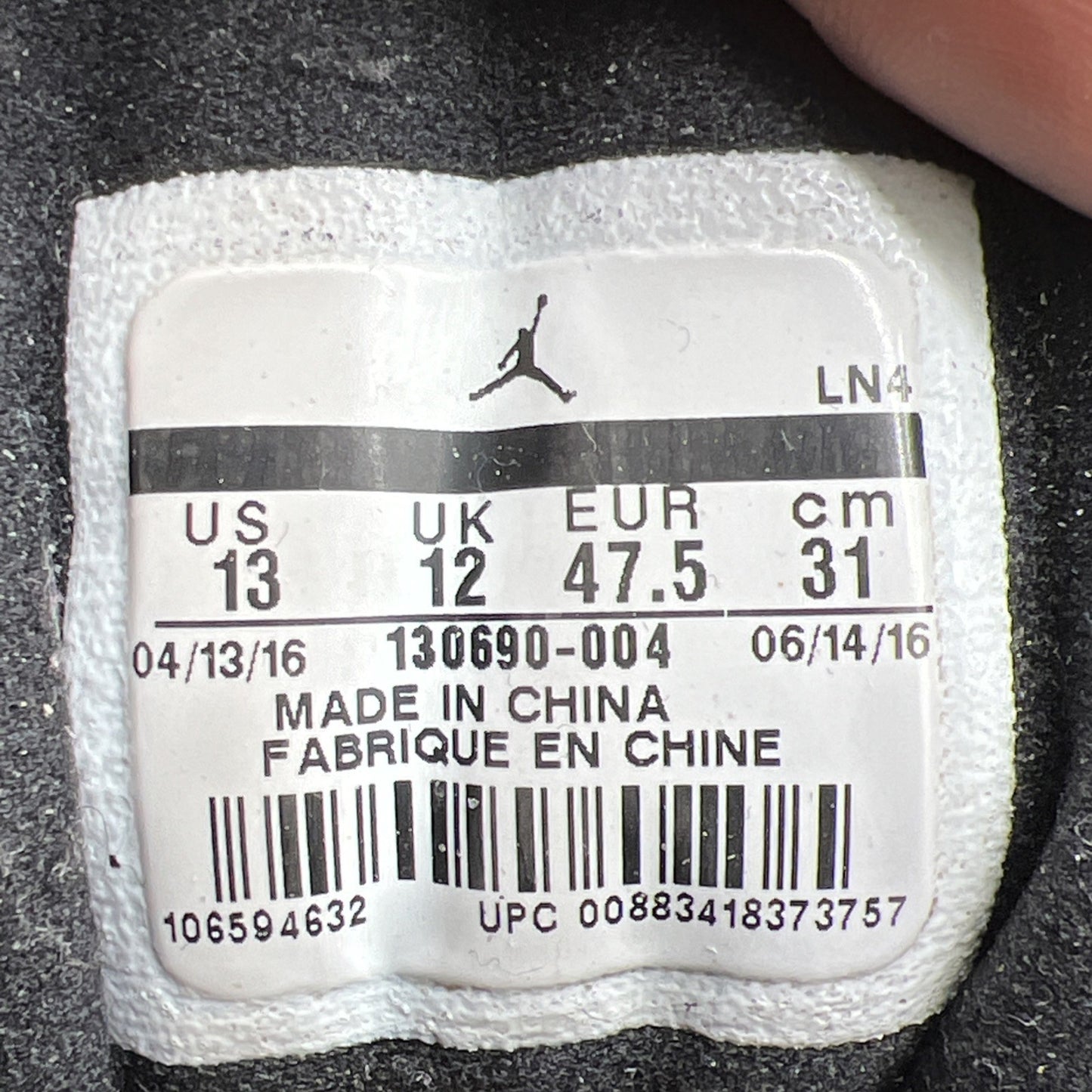 Size 13 - Air Jordan 12 Retro Neoprene (130690-004)