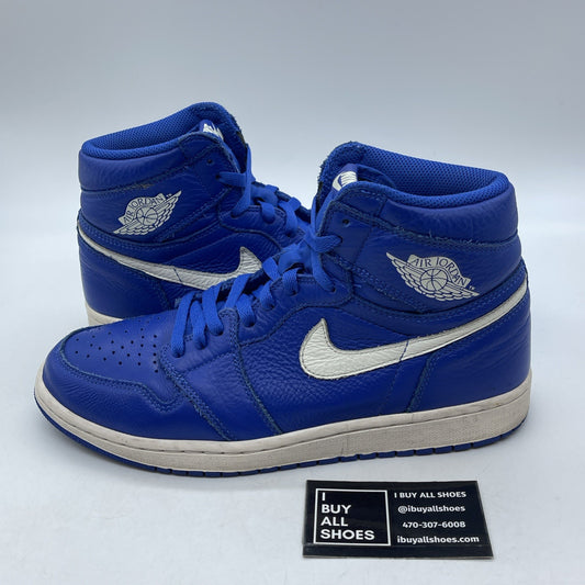 Size 9.5 - Jordan 1 Retro High OG Hyper Royal White Black Leather (555088-401)