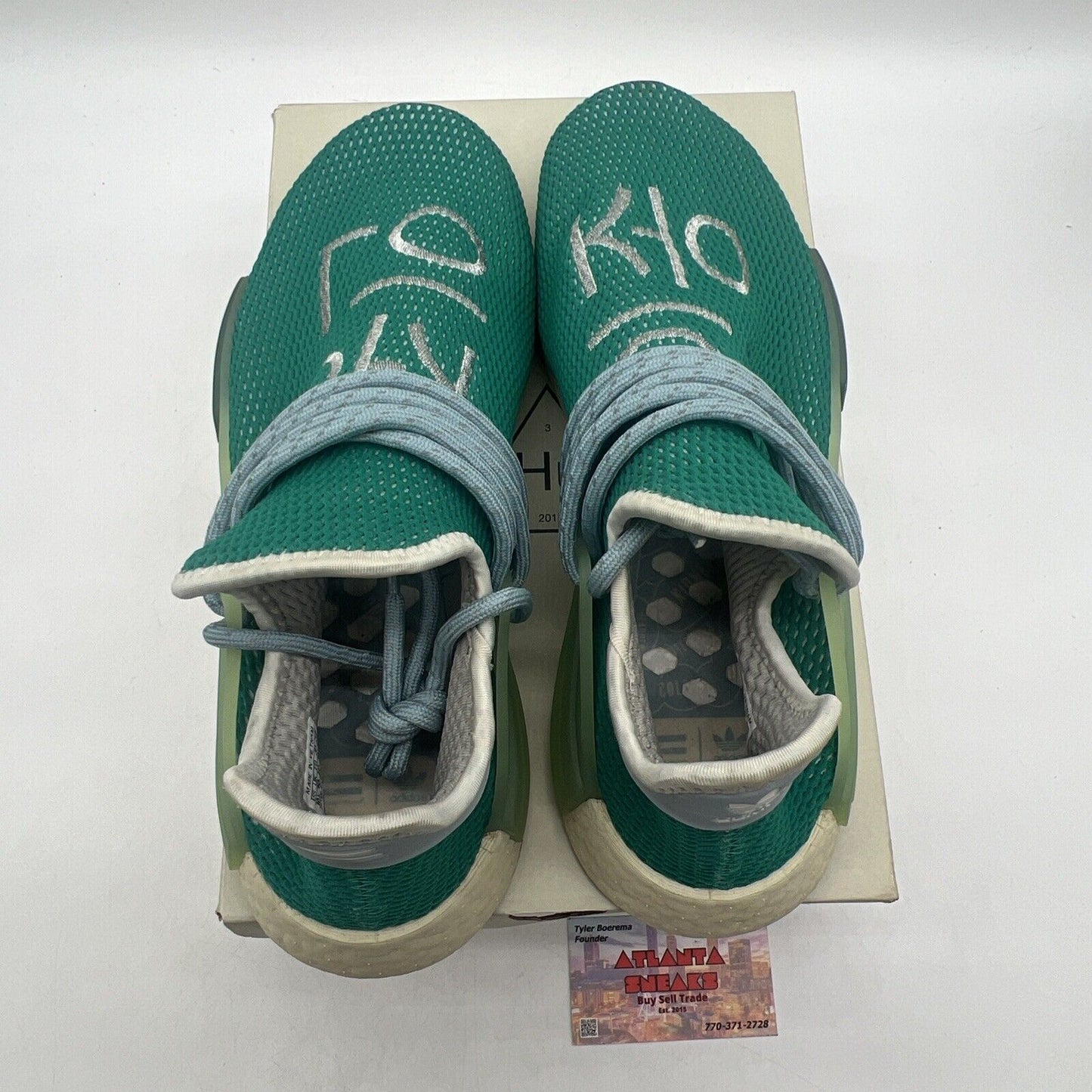 Size 10.5 - adidas Pharrell x NMD Human Race Dash Green (Q46466)