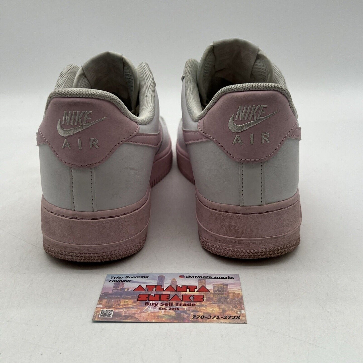 Size 9 - Nike Air Force 1 '07 Low White Pink Sole Leather (CK7663-100)